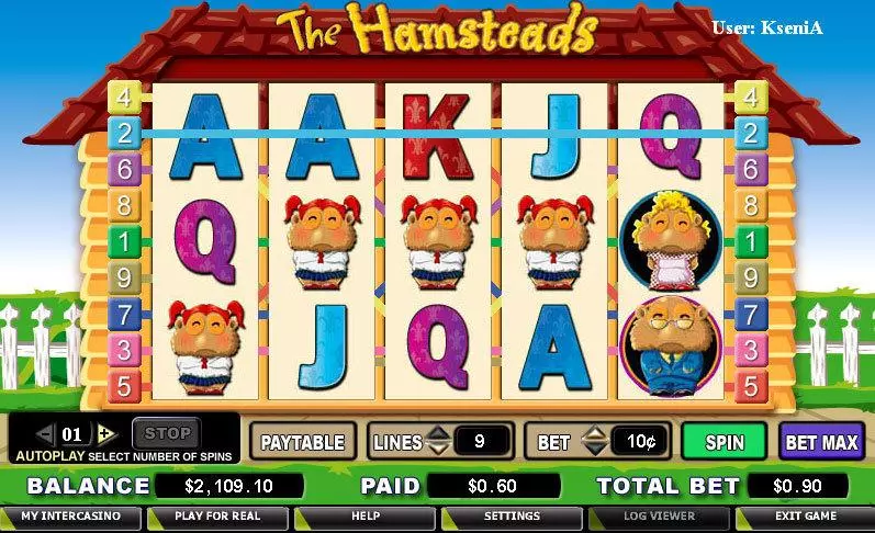 The Hamsteads slots Main Screen Reels