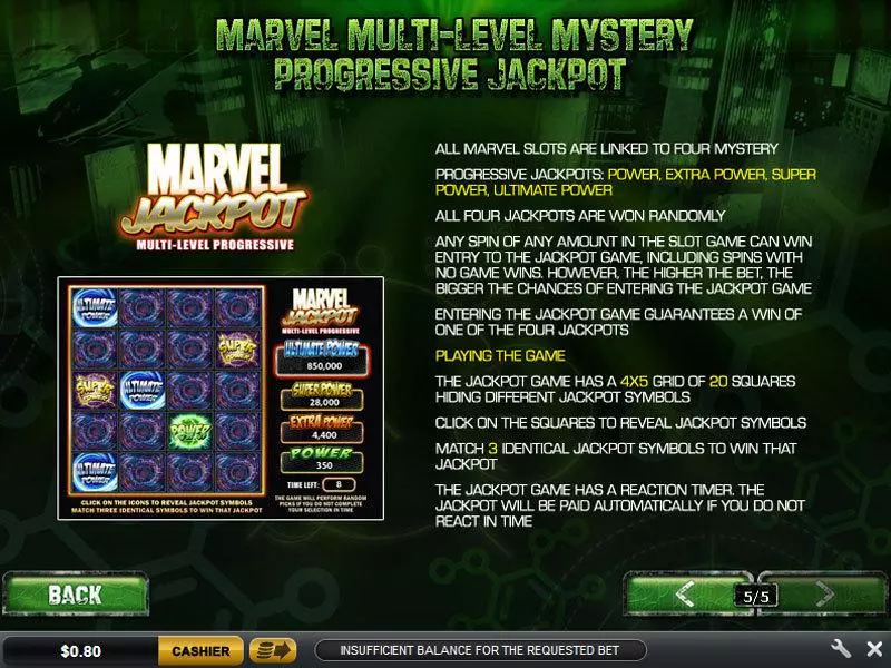 The Incredible Hulk 50 Line slots Bonus 4