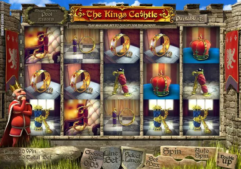 The King's Ca$htle slots Main Screen Reels