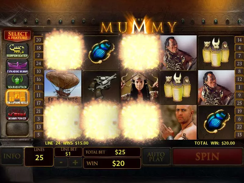 The Mummy slots Bonus 6