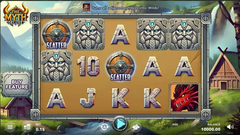 The Myth Deluxe slots Main Screen Reels