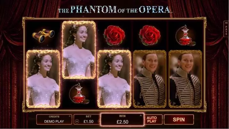The Phantom of the Opera slots Main Screen Reels