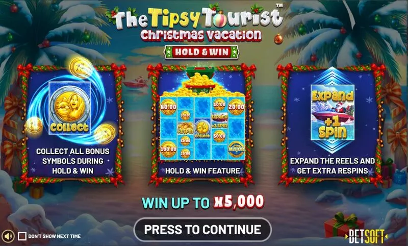 The Tipsy Tourist - Christmas Vacation slots Info and Rules