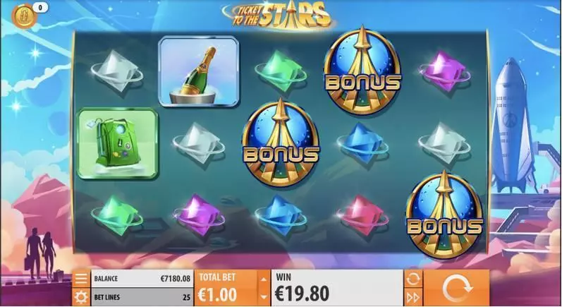 Ticket to the Stars slots Main Screen Reels