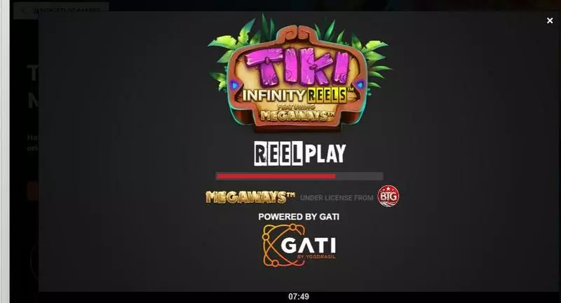 Tiki Infinity Reels X Megaways slots Introduction Screen