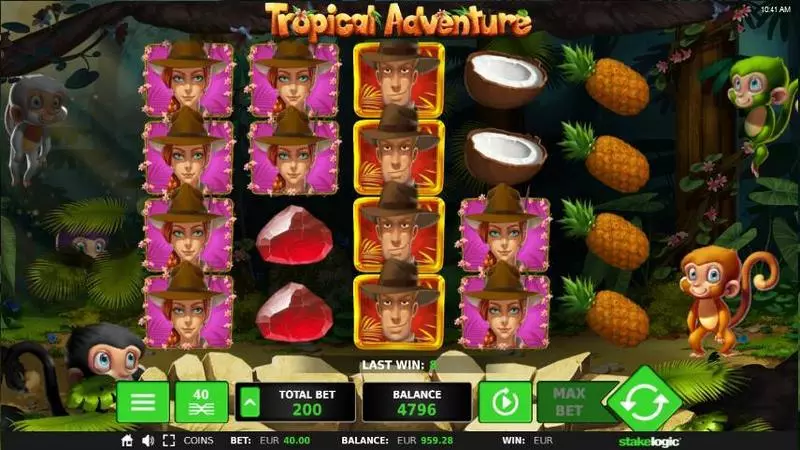 Tropical Adventure slots Main Screen Reels