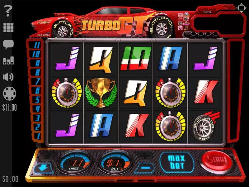 Turbo GT slots Main Screen Reels