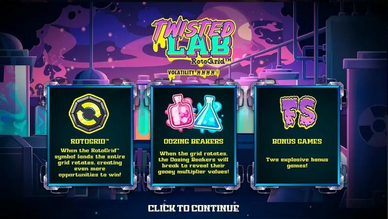Twisted Lab slots Info and Rules