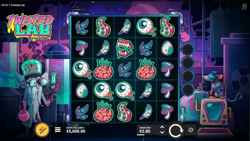Twisted Lab slots Main Screen Reels