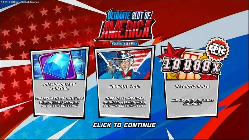 Ultimate Slot Of America slots Introduction Screen