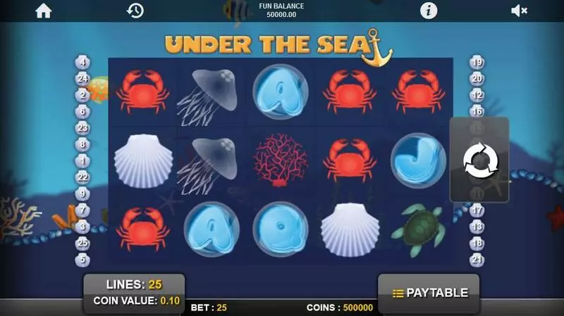 Under the Sea slots Main Screen Reels
