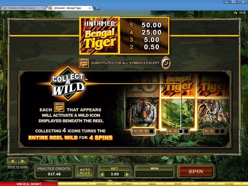 Untamed - Bengal Tiger slots Bonus 1