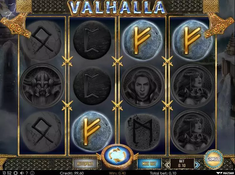 Valhalla slots Main Screen Reels