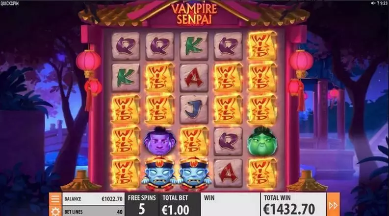 Vampire Senpai slots Bonus 1