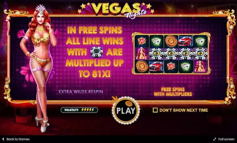 Vegas Nights slots Info and Rules
