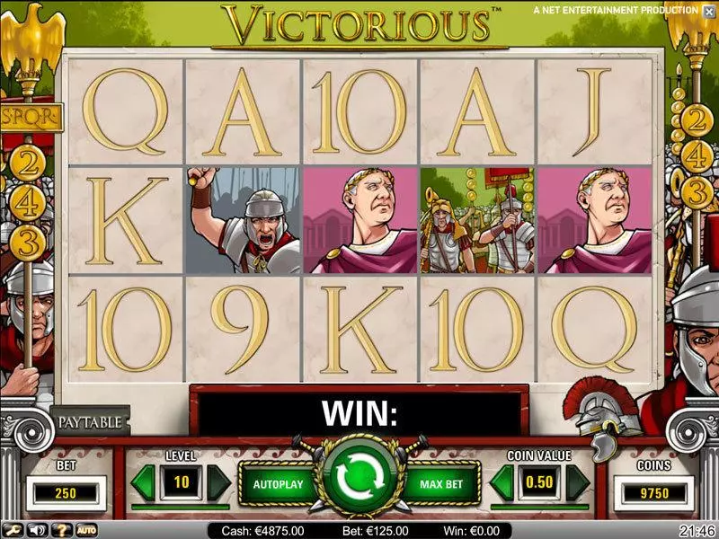 Victorious slots Main Screen Reels