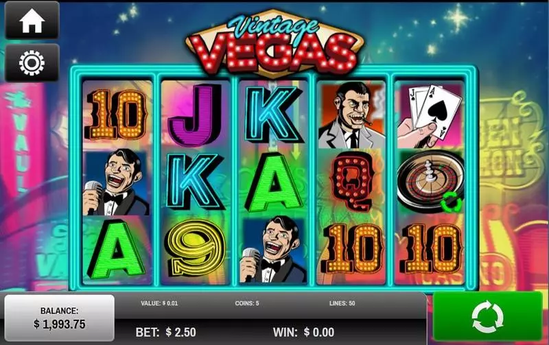 Vintage Vegas slots Introduction Screen