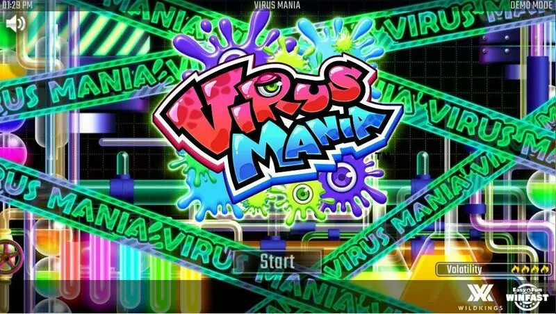 Virus Mania slots Introduction Screen