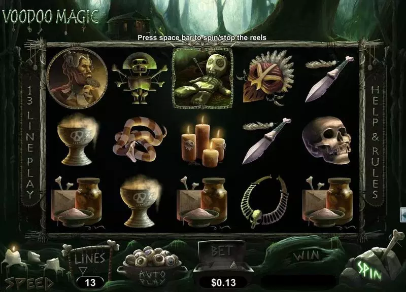 Voodoo Magic slots Main Screen Reels