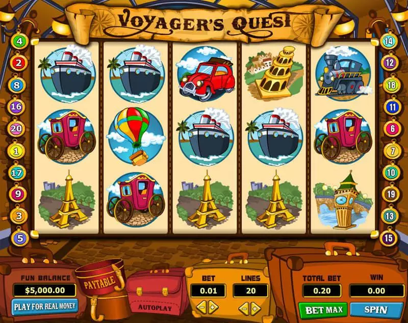 Voyager's Quest slots Main Screen Reels