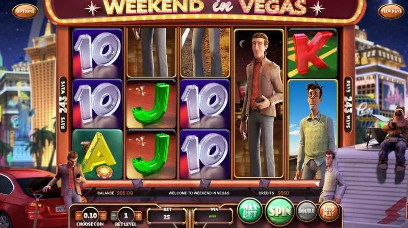 Weekend in Vegas slots Introduction Screen
