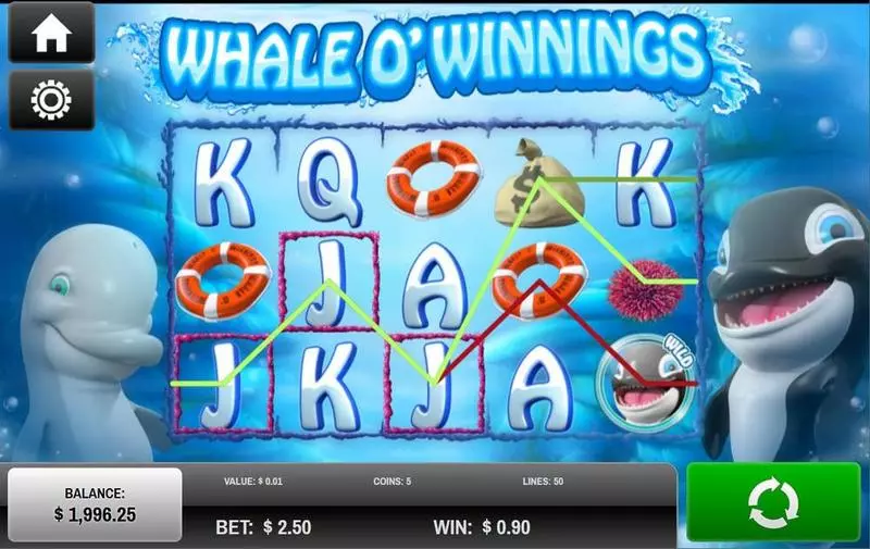Whale O'Winnings slots Introduction Screen