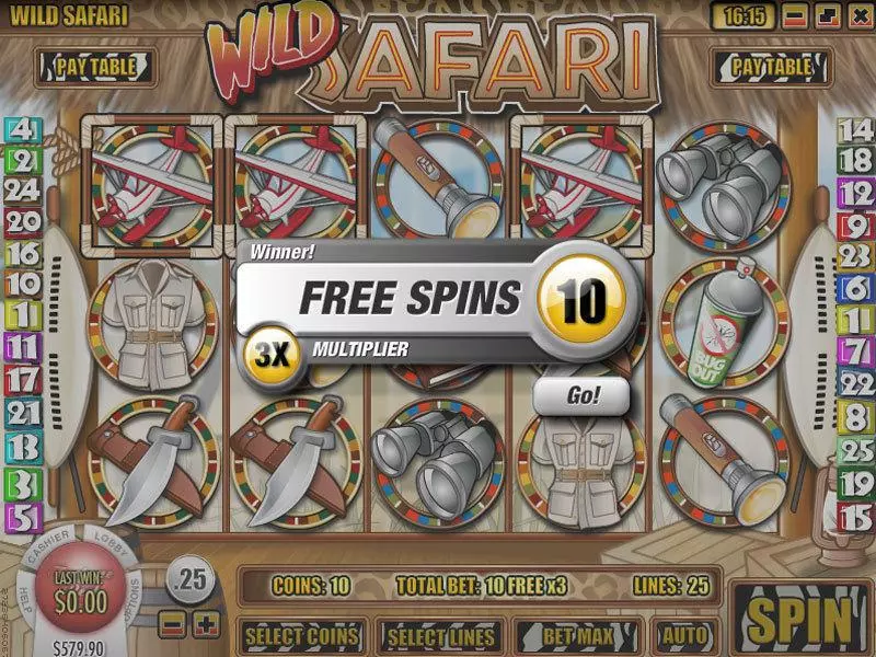 Wild Safari slots Bonus 1