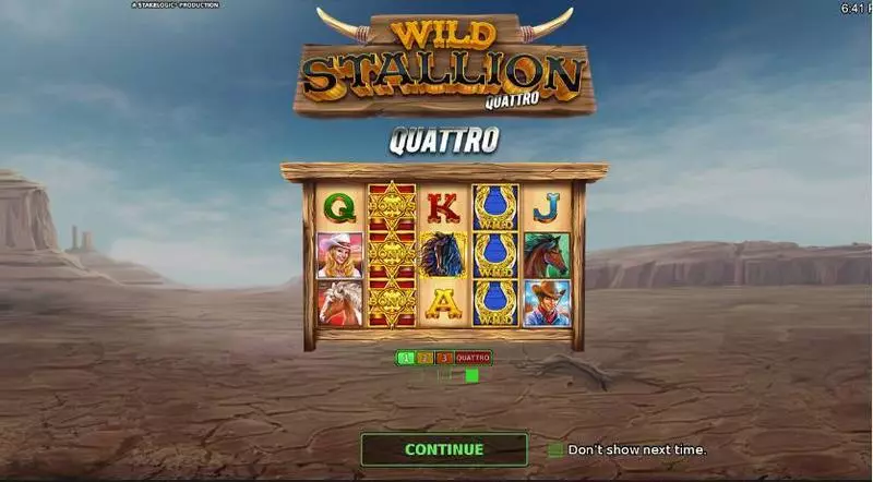 Wild Stallion Quatro slots Info and Rules
