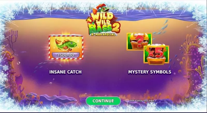 Wild Wild Bass 2 Xmas Special slots Introduction Screen