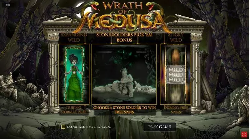 Wrath of Medusa slots Info and Rules